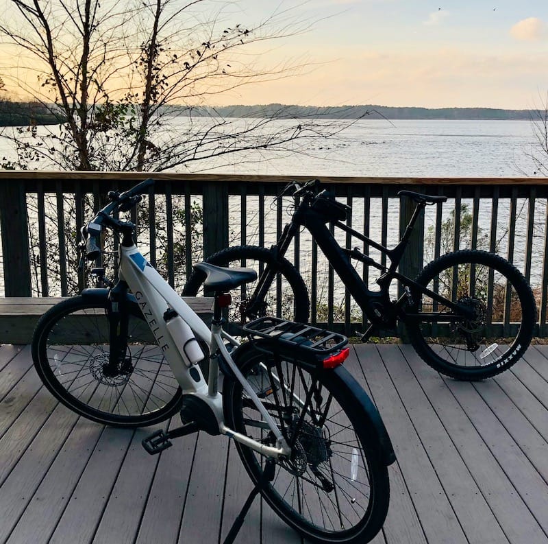 A day riding near the lake