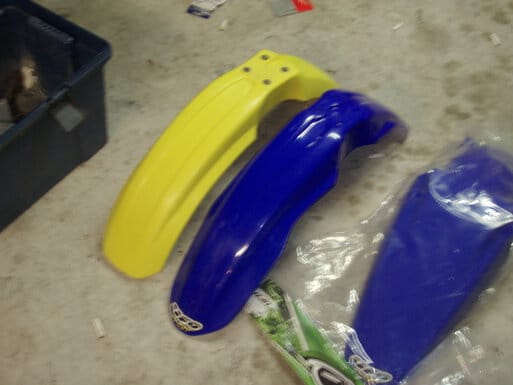 DRZ front fenders compared