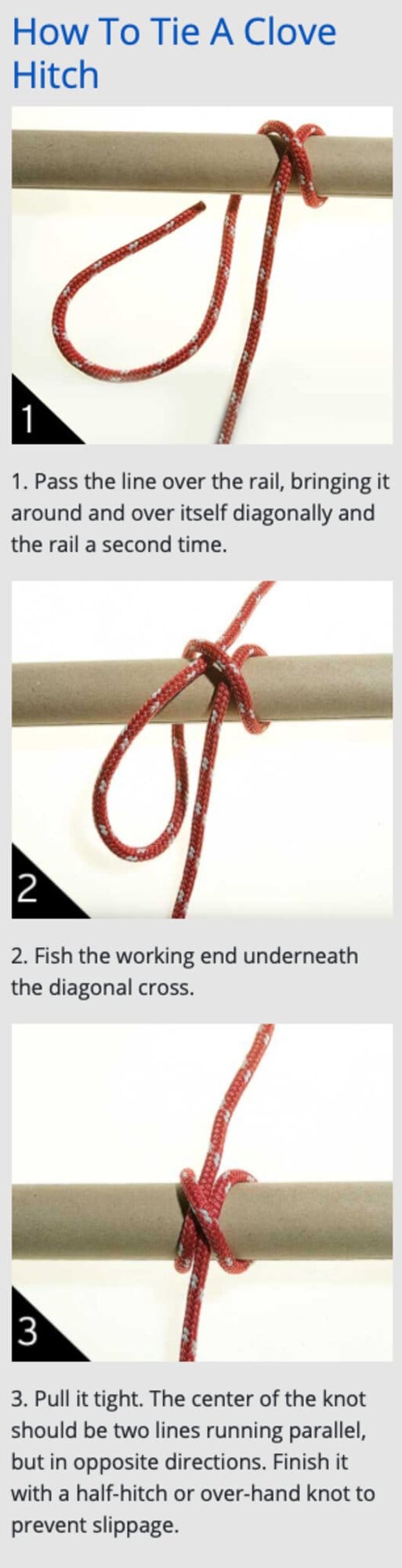 SimpleFenderCloveHitchKnotToBoat med