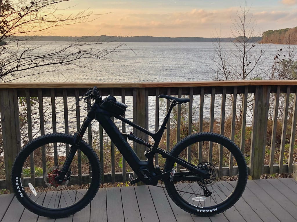 A day riding near the lake